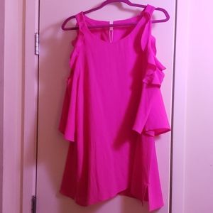 Pink Blush hot pink cotton/polyester blouse